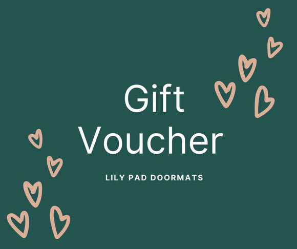 gift voucher doormat home for her