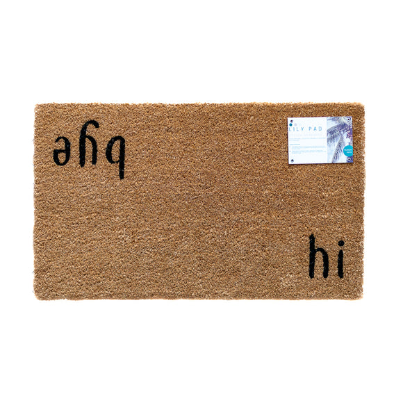 Hi Bye Door Mat | Welcome coir doormat | Housewarming gift | Doormat by LPDoormats