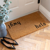 Helo Hwyl Door Mat | Welsh Cymraeg gift | Housewarming gift | Doormat by LPDoormats