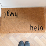 Helo Hwyl Door Mat | Welsh Cymraeg gift | Housewarming gift | Doormat by LPDoormats