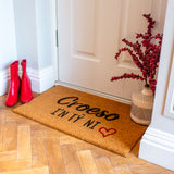 Red Heart Croeso I'n Tŷ ni Door Mat | Welsh Cymraeg gift | Housewarming gift | Doormat by LPDoormats